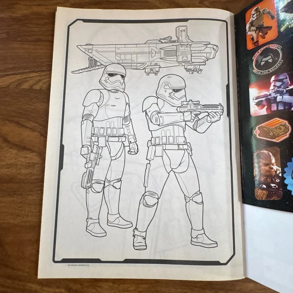 Star Wars The Force Awakens Coloring Activity Book Stickers Kylo Ren Bendon 2015